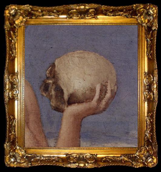 framed  Pierre Puvis de Chavannes Maria Magdalena in der Wuste, ta009-2